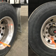 Image for article titled Here Is What Those Strips Hanging Off Of Truck Wheels Are For